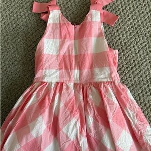 4T girls Carters Pink and white checkered cotton dress. Only worn once.